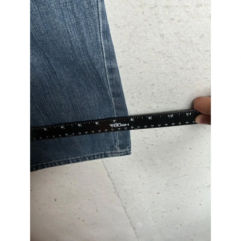 Vtg Old Navy Womens Low Rise Cropped Jeans Medium Wash Denim Capri Size‎ 14 Y2K